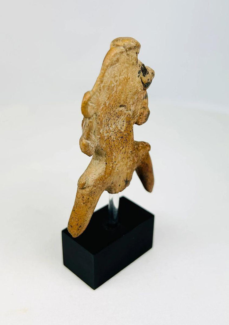 Archaeological West Mexican figurine fragment with open mouth