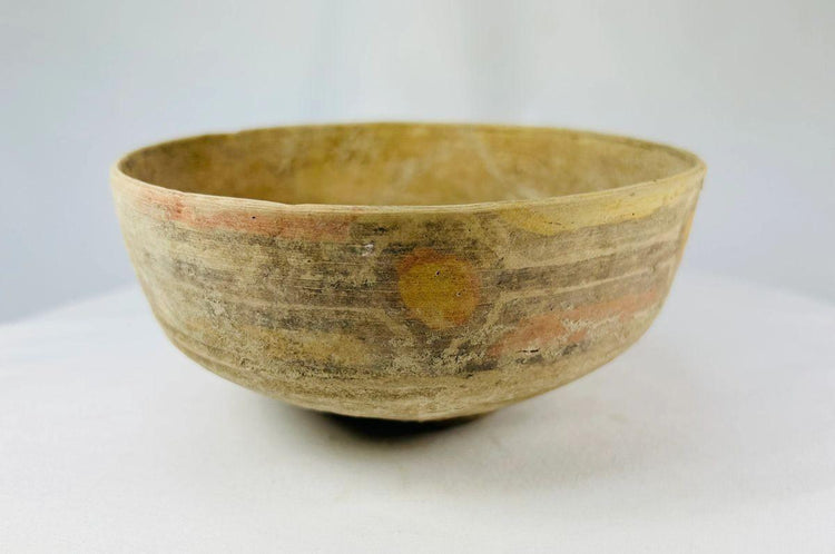 Terracotta bowls from Indus Valley Civilization with geometric painted designs