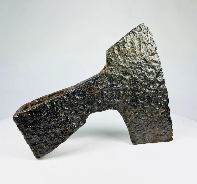 Viking and early European iron axe head with hollow socket