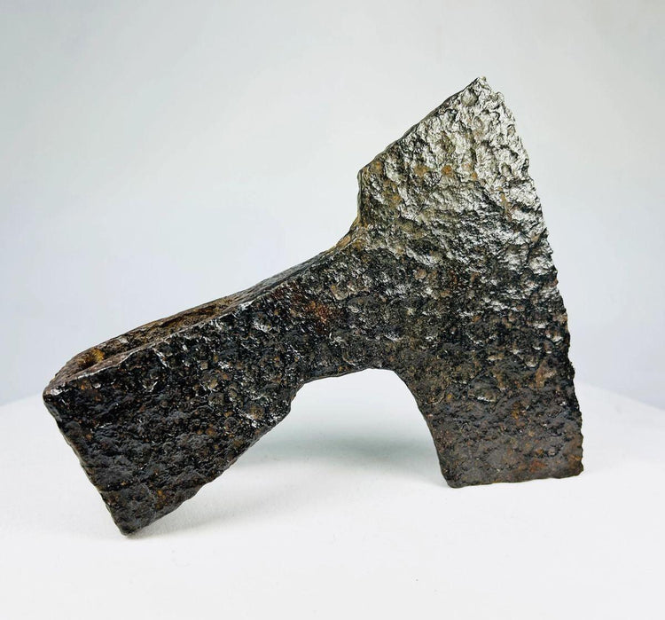Viking and early European iron axe head with hollow socket