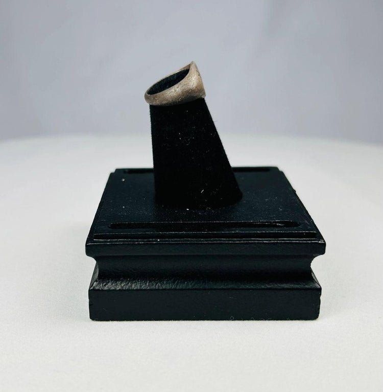 Late Roman to Early Byzantine silver ring featuring sunburst design