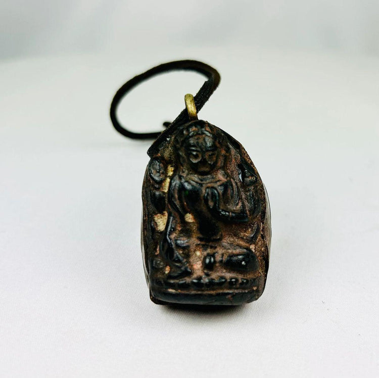 Antique Tibetan/Nepalese bronze pendant used for spiritual protection