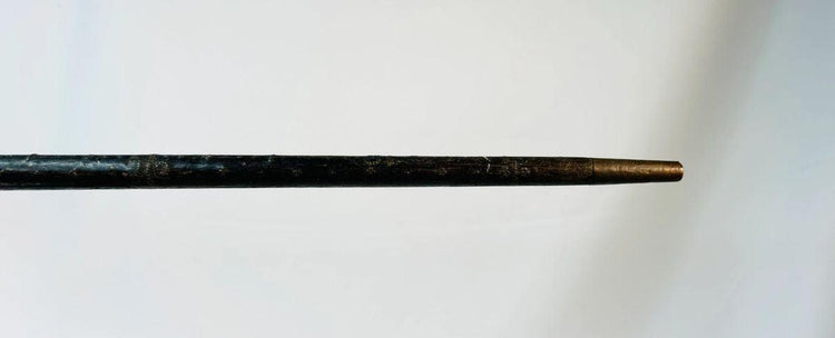 Traditional Mughal Indian steelyard scale with iron and bronze construction