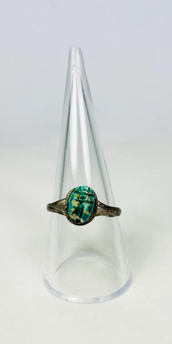 archaeological egyptian scarab ring ancient jewelry artifact