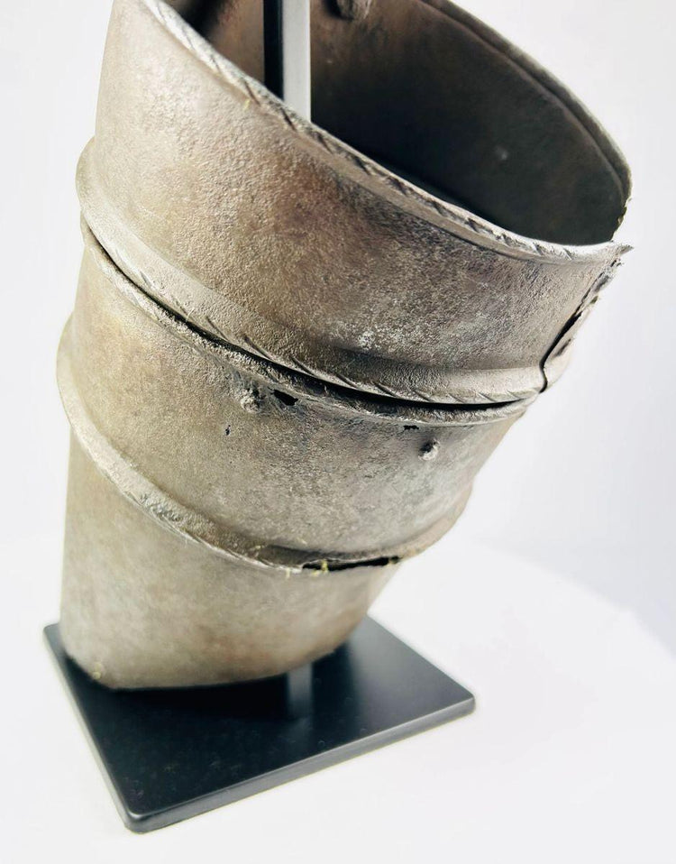 Antique Renaissance upper arm armor showcasing craftsmanship and age