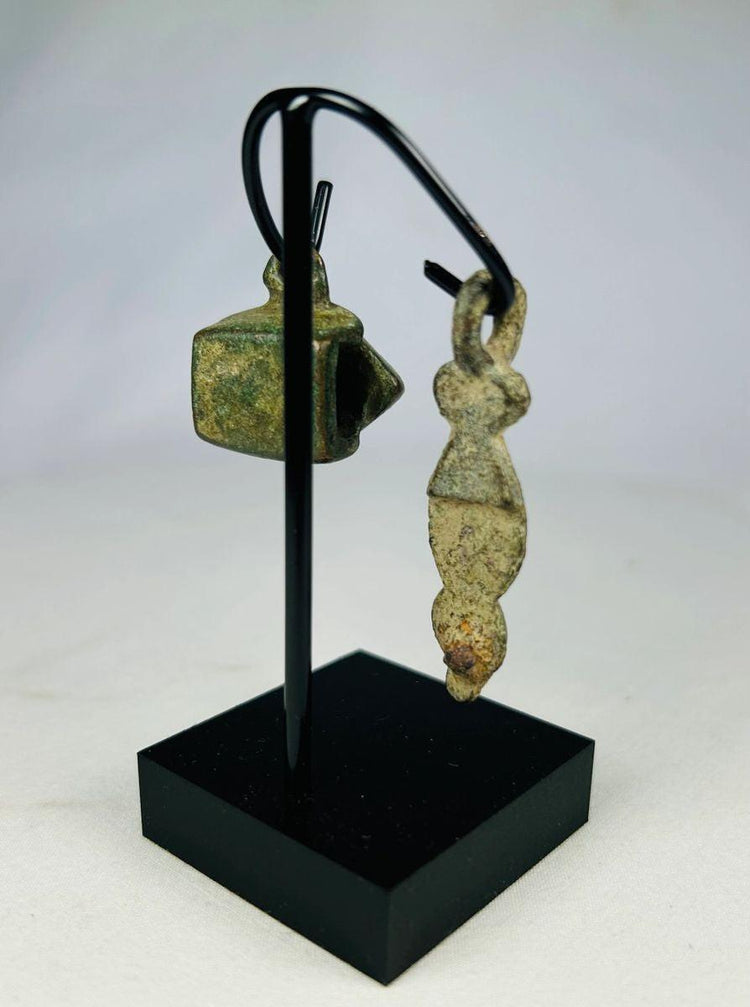 Rear view showing wear consistent with ancient Roman bronze artifacts