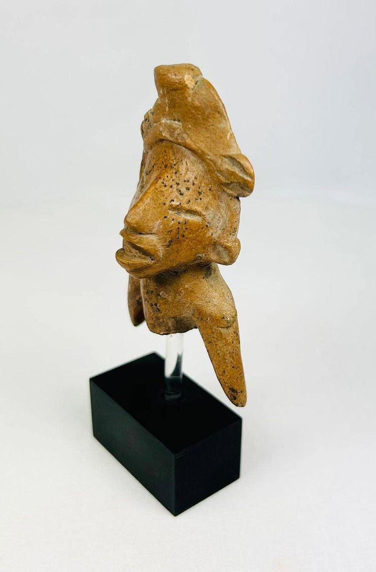 West Mexico terracotta sculpture fragment with expressive face