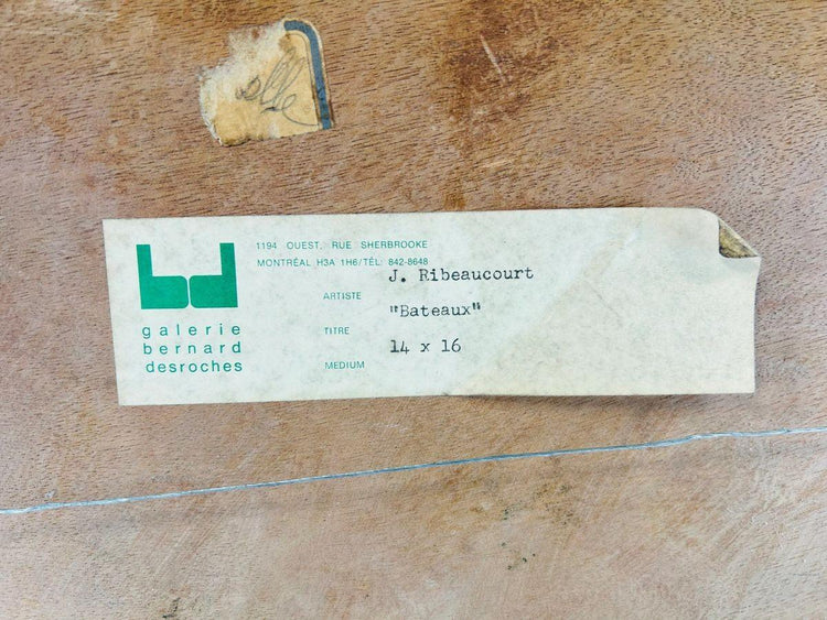 Romantic early 20th century French maritime painting with fluid brushwork