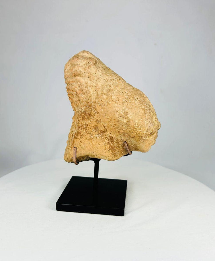 Ancient Niger Bura terracotta head early West African ceremonial artifact