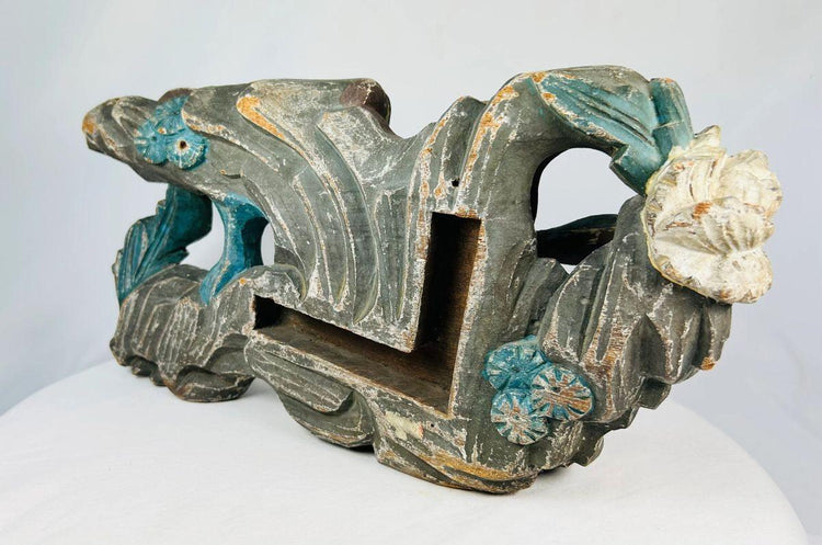 Historic Qing Dynasty temple carving depicting a Qilin, symbol of prosperity and protection