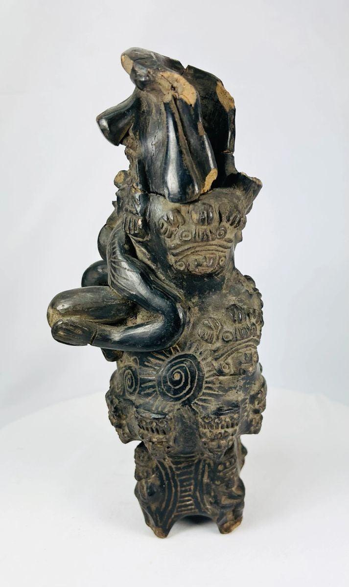 Vintage handcrafted Chupícuaro-inspired ceramic figure