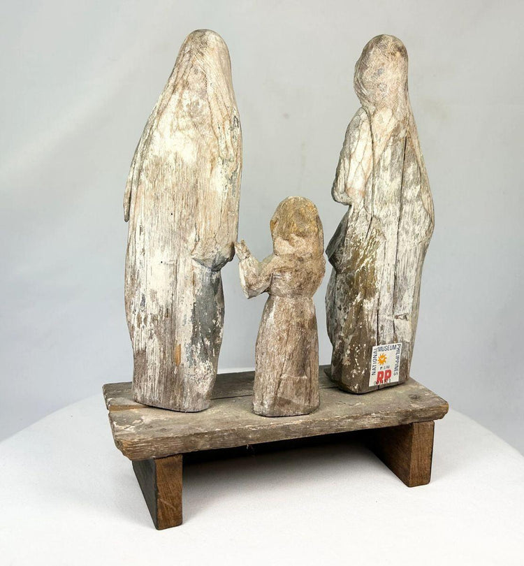 Devotional Holy Family santo grouping from the 1800s