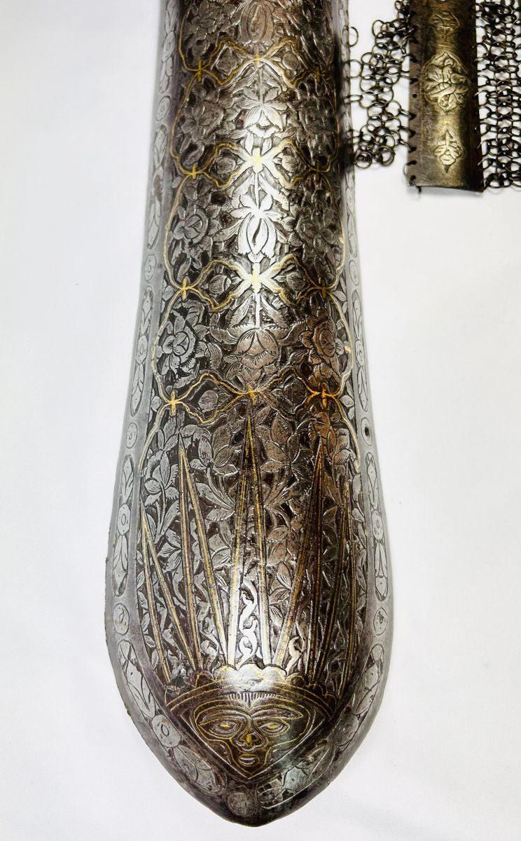 Persian forearm armor 19th century combining protection and artistry