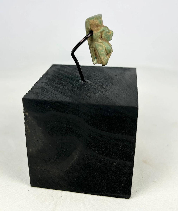 ancient egyptian devotional faience pendant of sekhmet