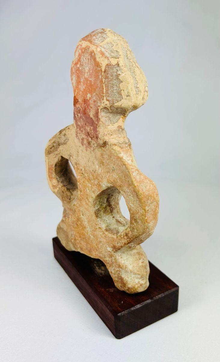 Ancient Indian terracotta sculpture attributed to the Mauryan Empire