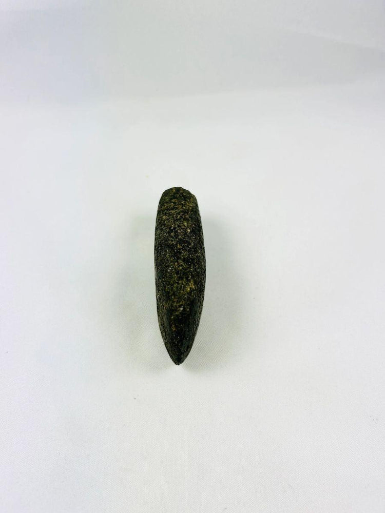 200–800 CE Andean stone tool with fully ground faces and rounded use-worn edge