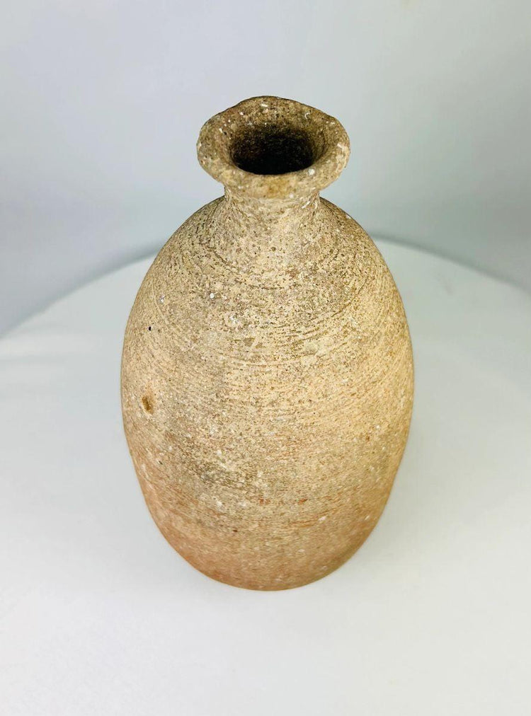 Museum-quality Greco-Roman storage amphora photographed against a neutral background