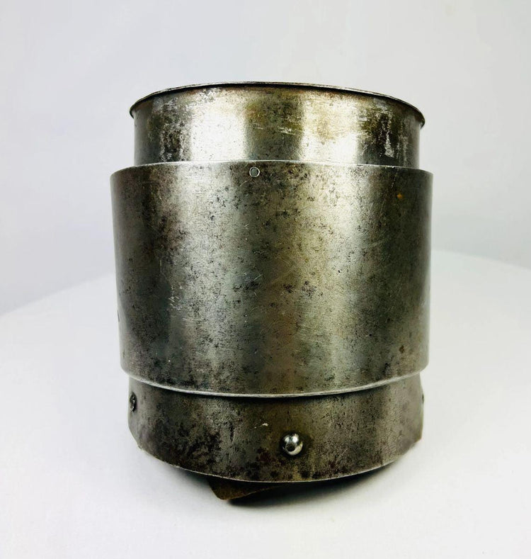 Authentic 1600s upper cannon armor element used in fortress and siege warfare