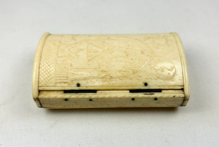 18th–19th century Napoleonic Wars snuff box with Masonic iconography