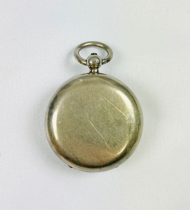 Antique 1880s sterling silver sovereign holder with spring-loaded mechanism, Victorian silverwork