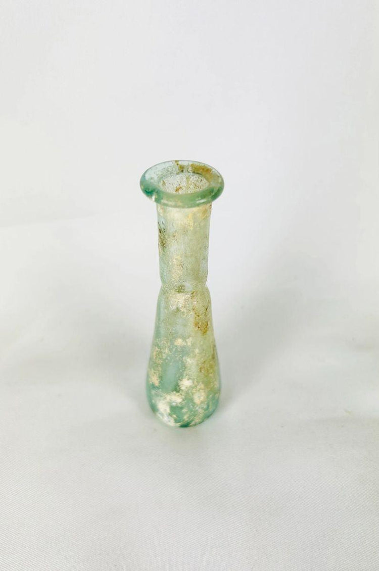 Ancient Roman medicine and perfume container with original archaeological tag