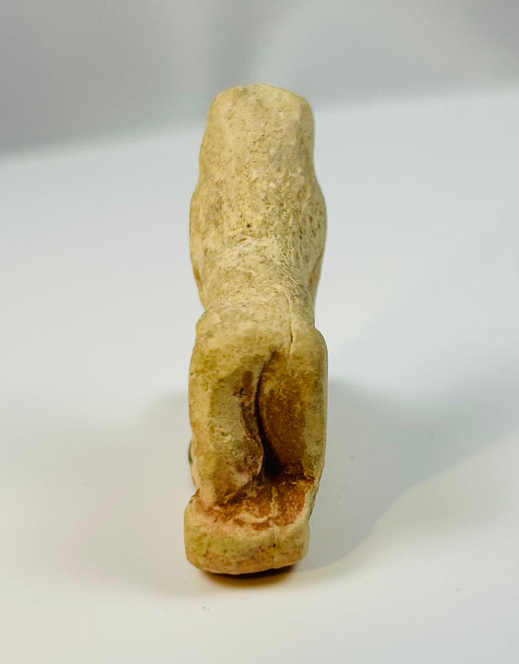 Limestone lioness figure from ancient Egypt associated with divine protection and strength.