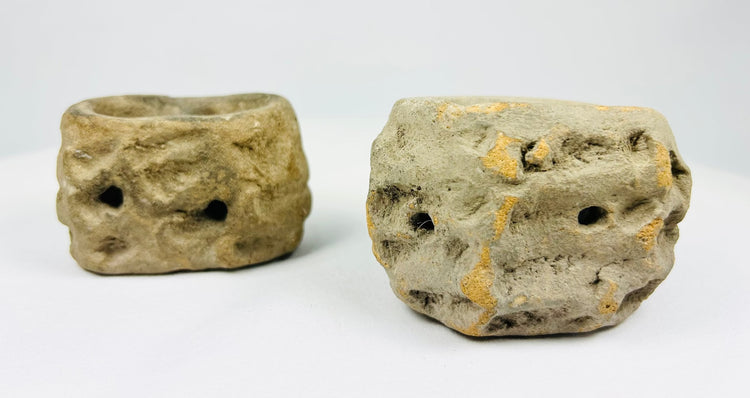 Teotihuacan Pre-Columbian ceramic ritual brazier with circular openings