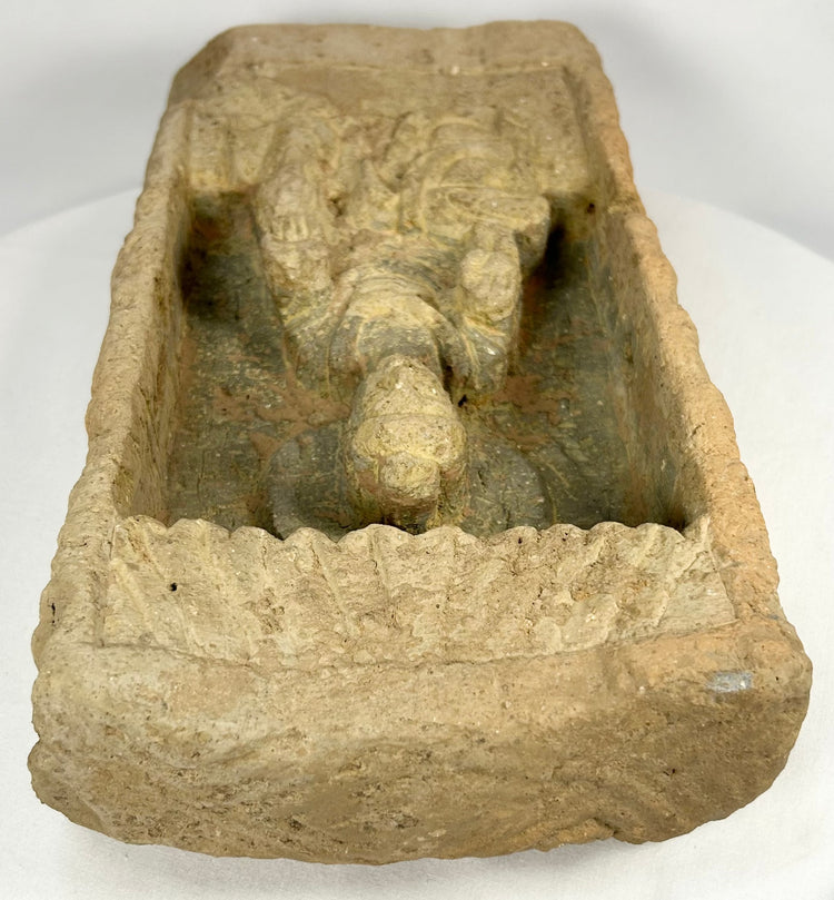 Northern Wei Dynasty Buddha relief showing blessing gesture
