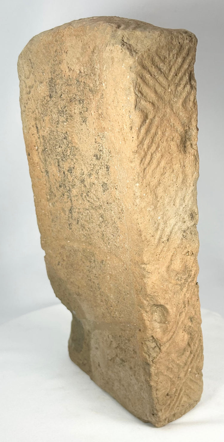 Fifth century Chinese Buddhist terracotta brick with halo