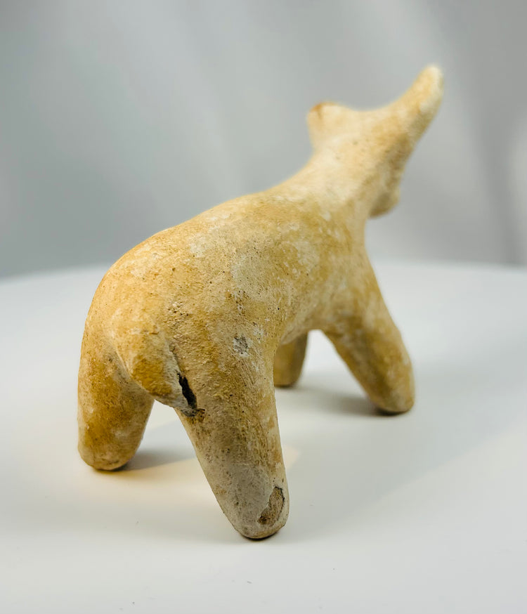 Amlash culture terracotta horned animal figure from northern Iran Iron Age.