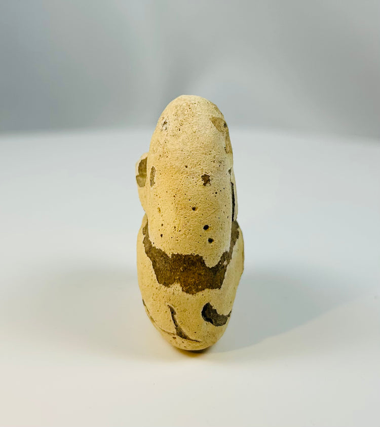 Egyptian baboon sculpture with integrated ritual cup, associated with Thoth worship