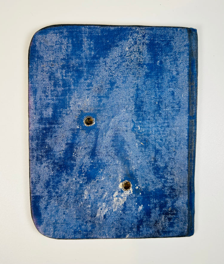 World War II German Soldbuch showing interior pages with official stamps