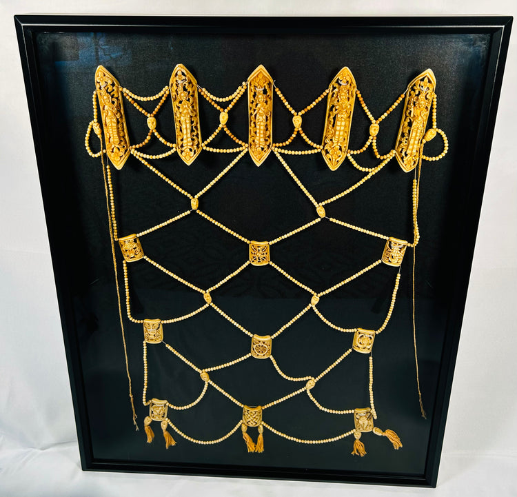 Himalayan ritual garment rus gyan with cotton backing and natural pigments