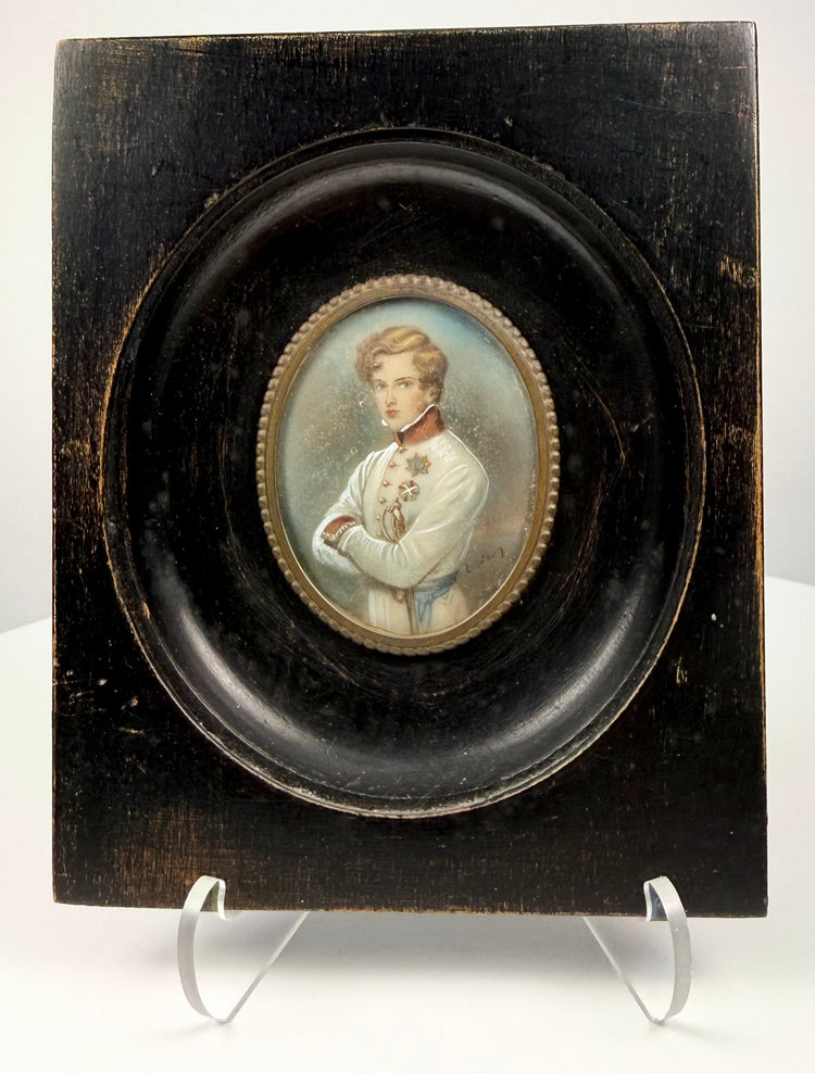 Retrato en miniatura de un oficial de los Habsburgo | Europa Central | Hacia 1860–1885