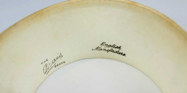 Antique detachable collar storage box with decorative molded casing