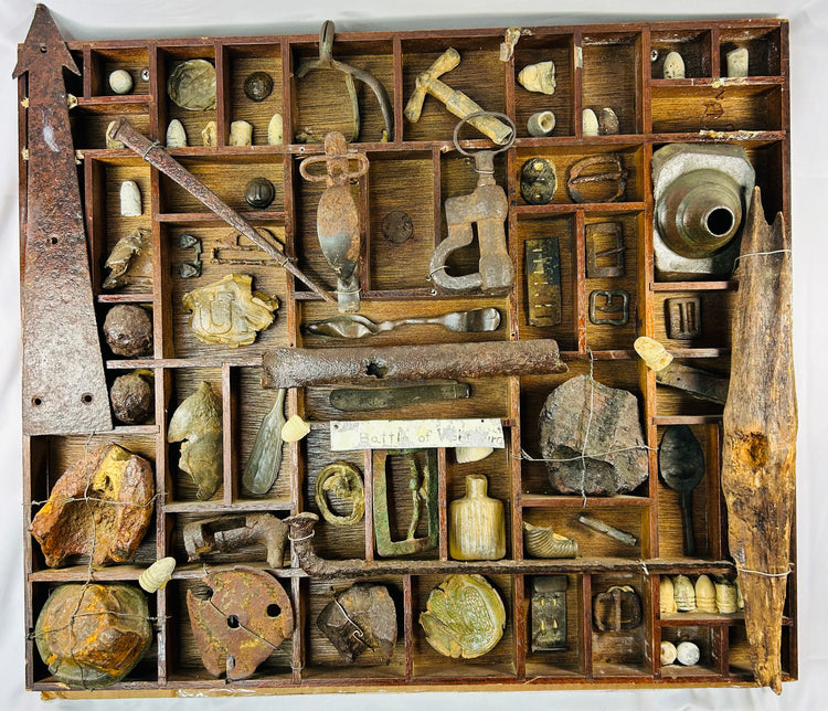 Vicksburg Campaign Battlefield Finds | Compartmented Display Collection | Circa 1861–1865