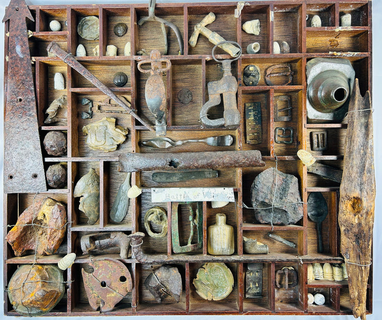 Vicksburg Campaign Battlefield Finds | Compartmented Display Collection | Circa 1861–1865