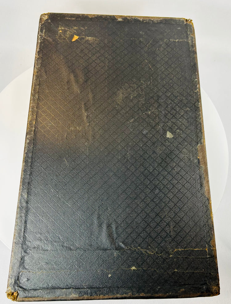 Antique lap desk with embossed Columbian Exposition 1893 metal plaque