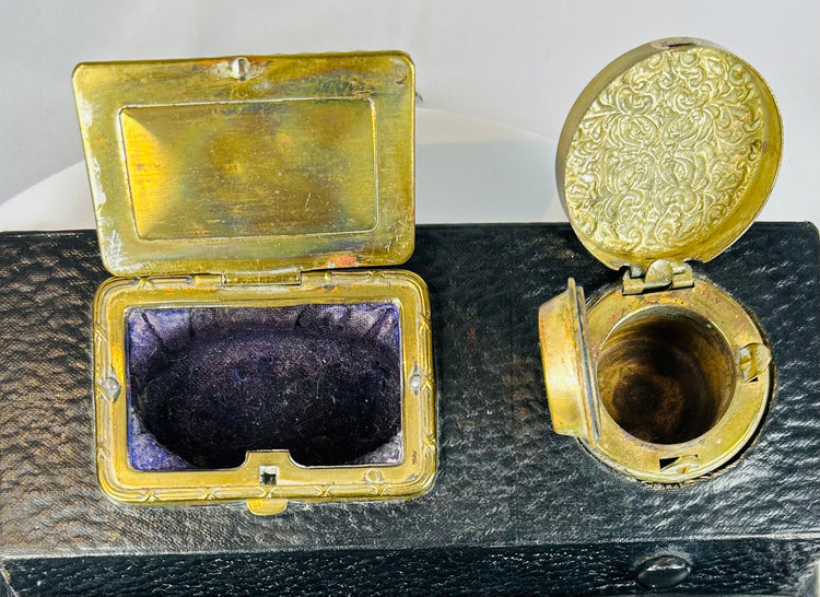 Chicago World’s Fair commemorative writing desk with hinged compartments