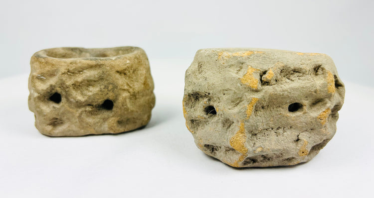 Teotihuacan Pre-Columbian ceramic ritual brazier with circular openings