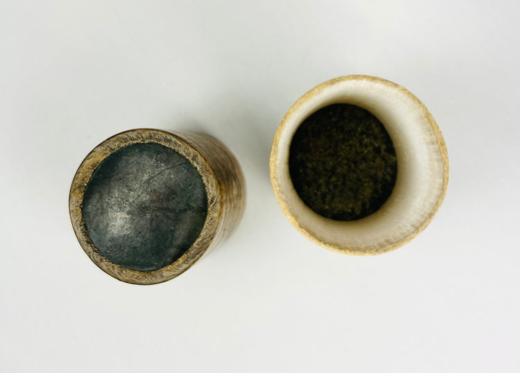 Carved Bamboo Container with Fitted Lid | Incised Geometric Design | Circa 19th Century