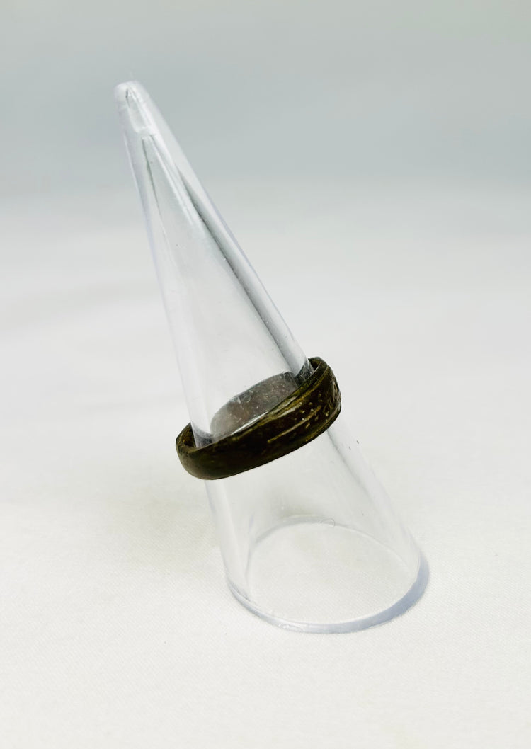 Roman bronze band ring decorative motifs reflecting identity and social status