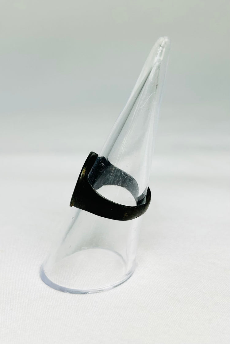 Ancient Roman Bronze Ring | Flat Bezel with Ring-and-Dot Solar Motifs | 1st–3rd Century CE