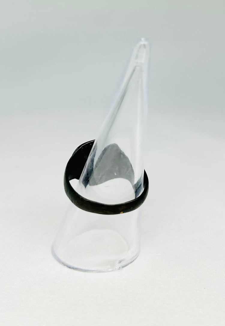 Ancient Roman Bronze Ring | Flat Bezel with Ring-and-Dot Solar Motifs | 1st–3rd Century CE