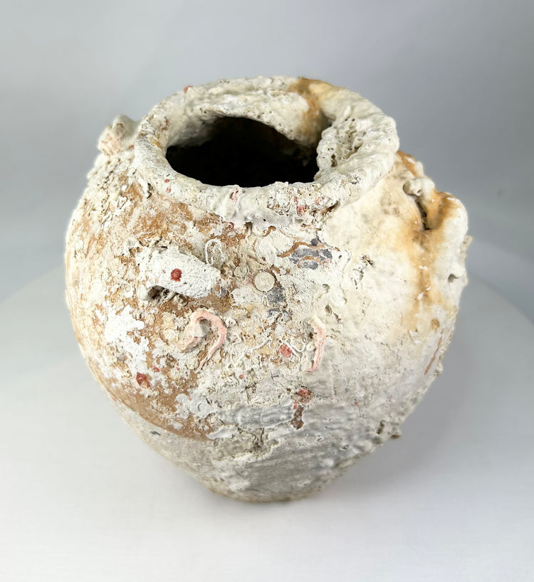 Song Dynasty Chinese Terracotta Storage Jar | Ancient Shipwreck Artifact | Circa 960–1279 CE