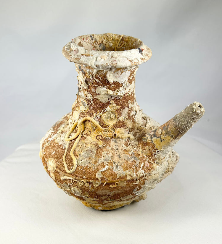 Terracotta Song Dynasty wine vessel recovered from Philippine maritime wreck