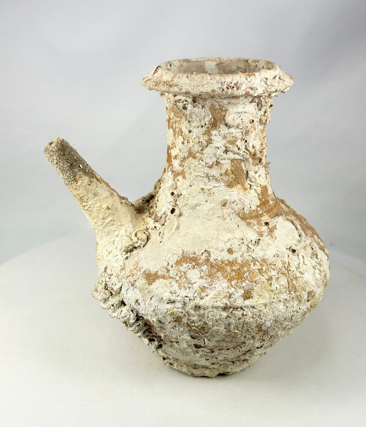 Balabac Island shipwreck artifact, Song Dynasty terracotta wine pot, encrusted