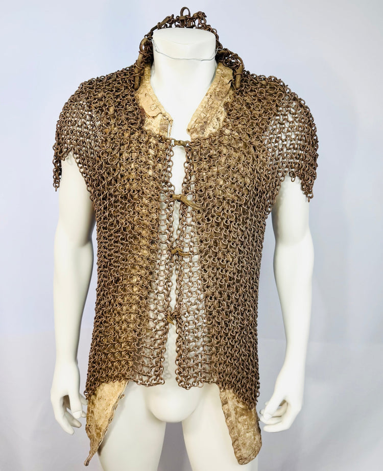 Front view of 19th-century Moro warrior armour from the southern Philippines