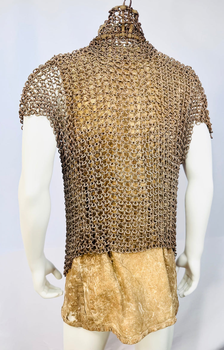 Historic Moro defensive vest with brown bronze patina and organic foundation