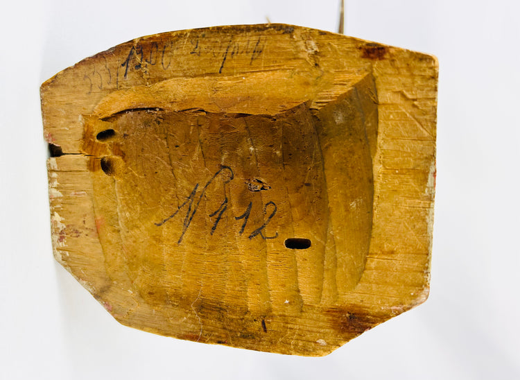 Rare devotional angel sculptures showing historical surface wear and repairs